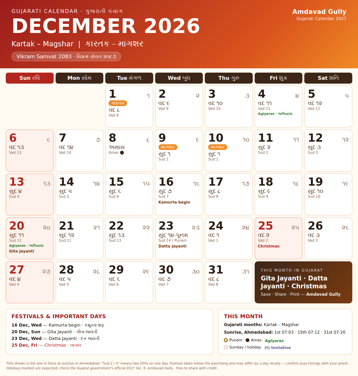 gujarati-calendar-2027-december-2026
