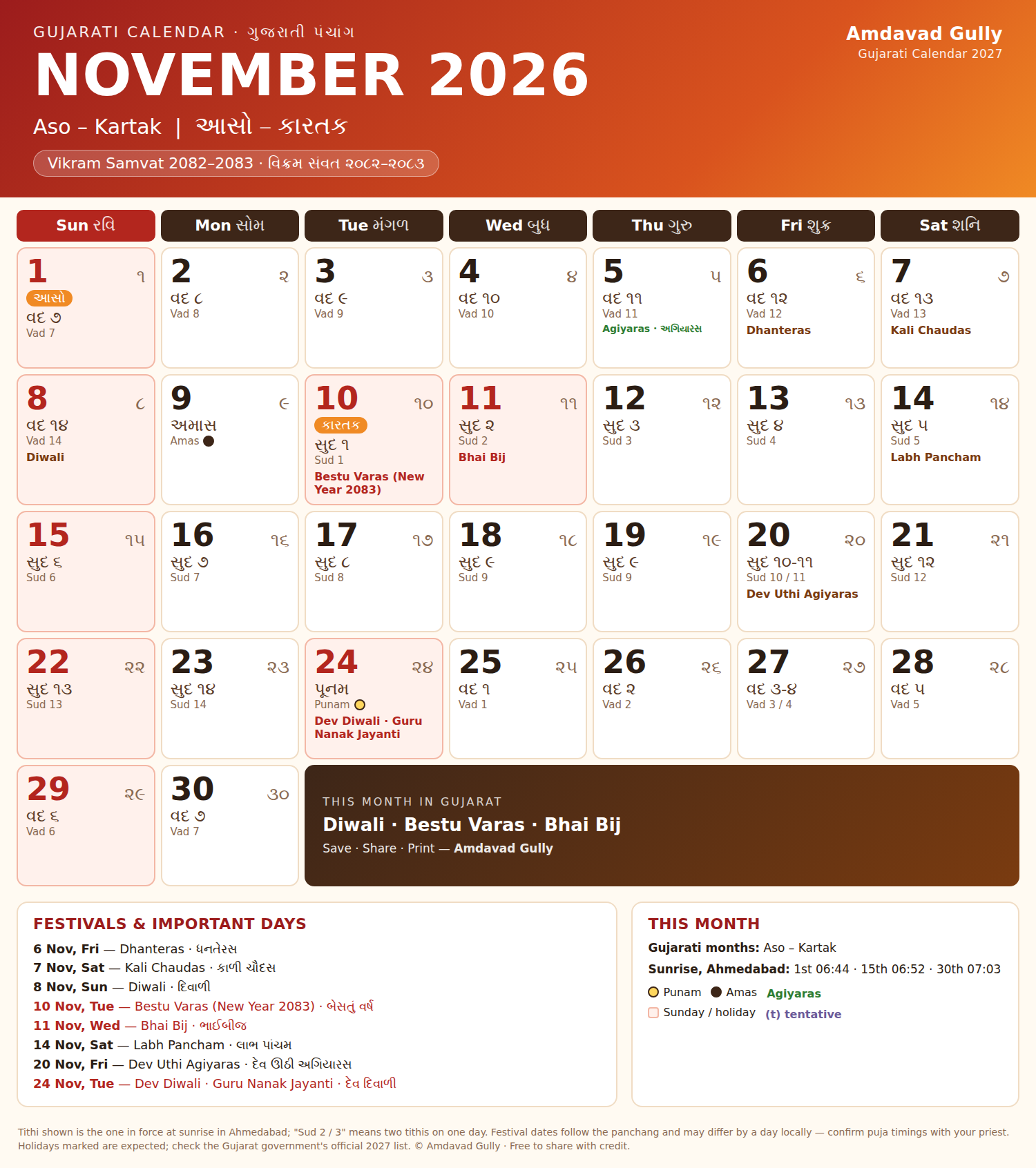 gujarati-calendar-2027-november-2026